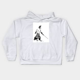 Blind swordsman Kids Hoodie